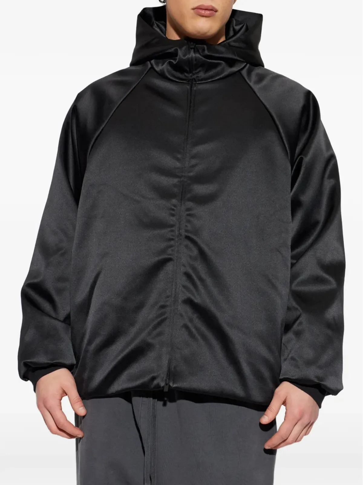 FEAR OF GOD ESSENTIALS フード付きジップジャケット ブラック - 画像3