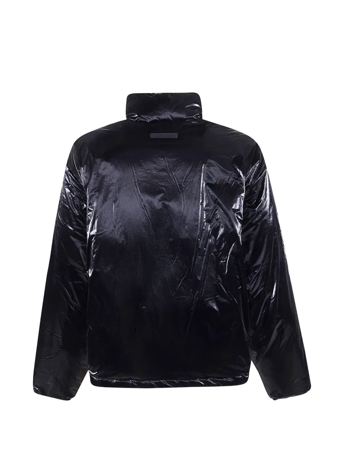 FEAR OF GOD ESSENTIALS メタリックエフェクト ファネルネック ジャケット ブラック - 画像2