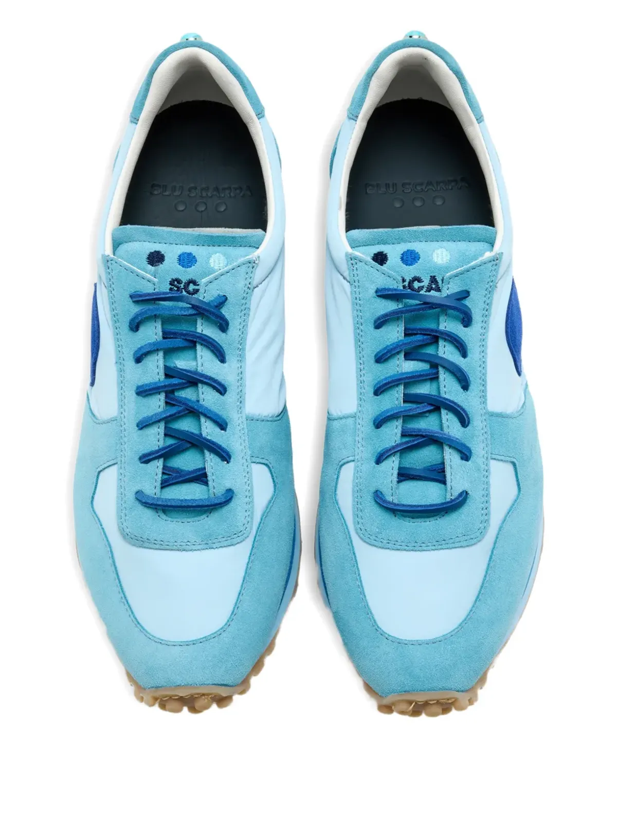 Blu Scarpa ラウンドパッチスニーカー - 画像3