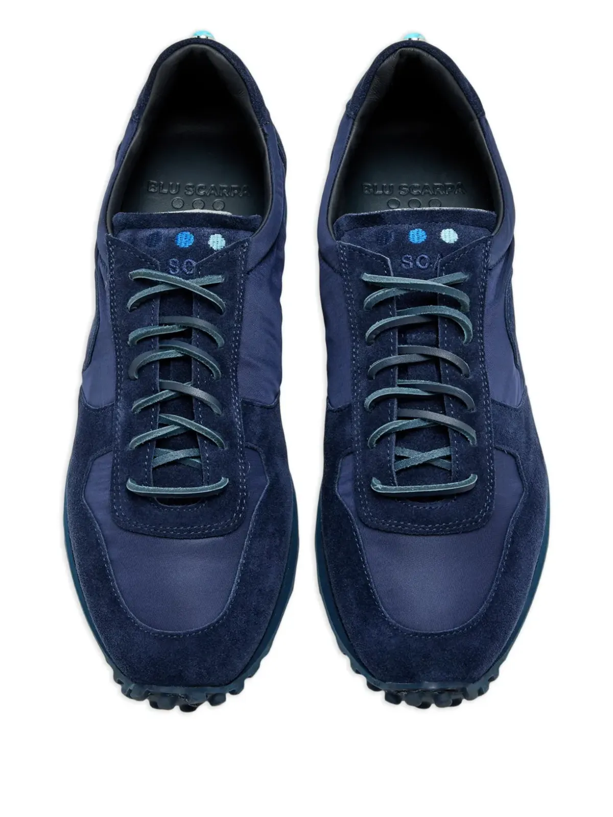 Blu Scarpa レースアップスニーカー ブルー - 画像3