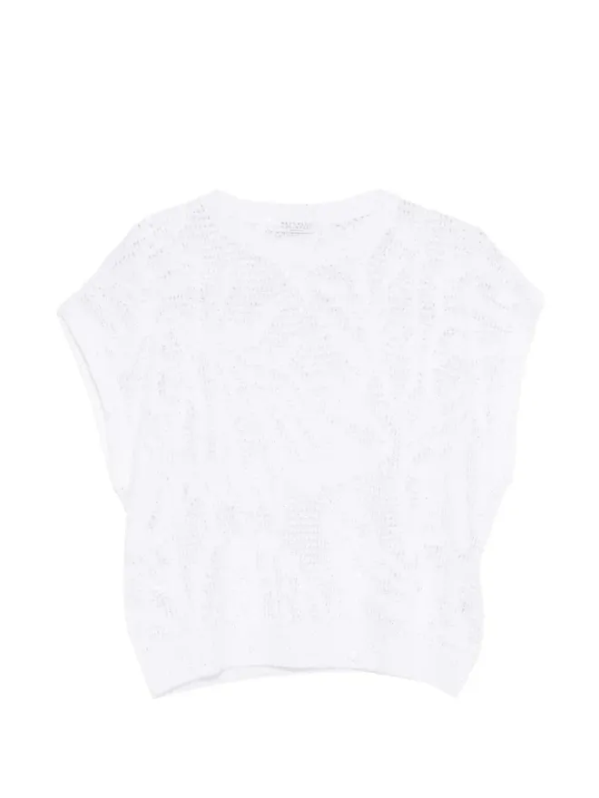 Brunello Cucinelli Brunello Cucinelli ニットTシャツ - Whiteの商品画像