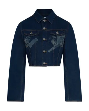 Jean Paul Gaultier トロンプルイユ・クロップドデニムジャケット - サムネイル1