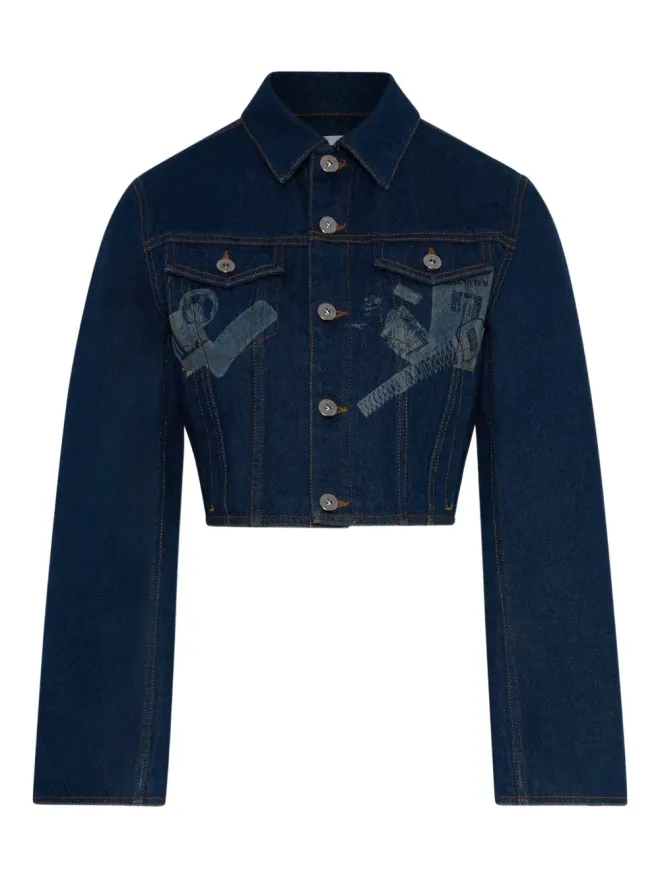 Jean Paul Gaultier Jean Paul Gaultier トロンプルイユ・クロップドデニムジャケットの商品画像