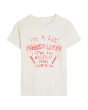 MOTHER ボックス型グッディー グッディー ファイヤークラッカー グラフィックTシャツ - ニュートラルカラー - サムネイル1