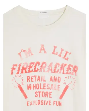 MOTHER ボックス型グッディー グッディー ファイヤークラッカー グラフィックTシャツ - ニュートラルカラー - サムネイル2