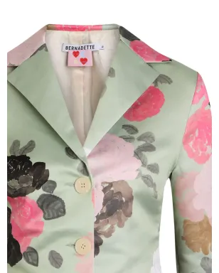 Bernadette Elle floral-print button jacket - Green - サムネイル2
