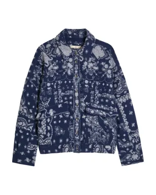 Free People ボタン付きジャケット ブルー - サムネイル1