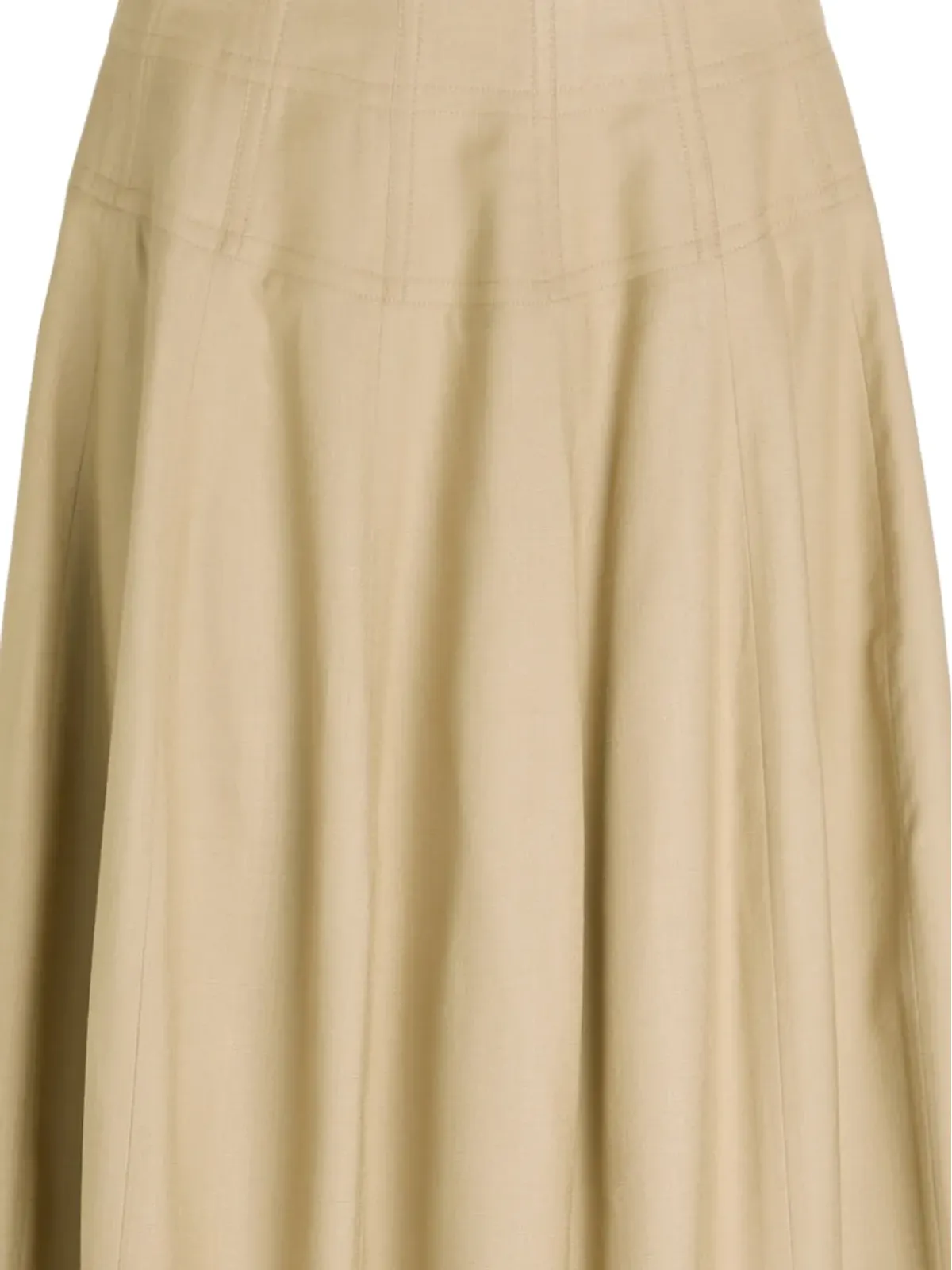 Heirlome Estafenia paneled A-line midi skirt - Neutrals - 画像2