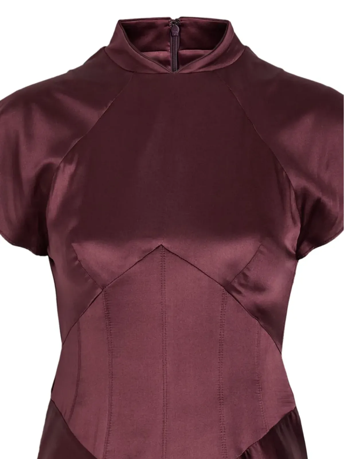 De La Vali Alizee ruffle trim panelled dress - 画像2