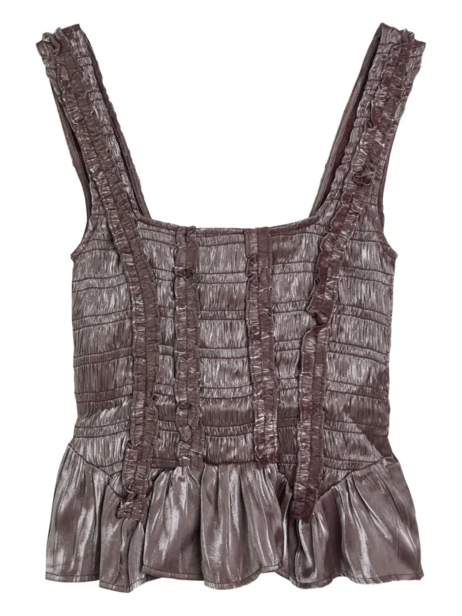 Damson Madder DAMSON MADDER Raphi フリルトップの商品画像