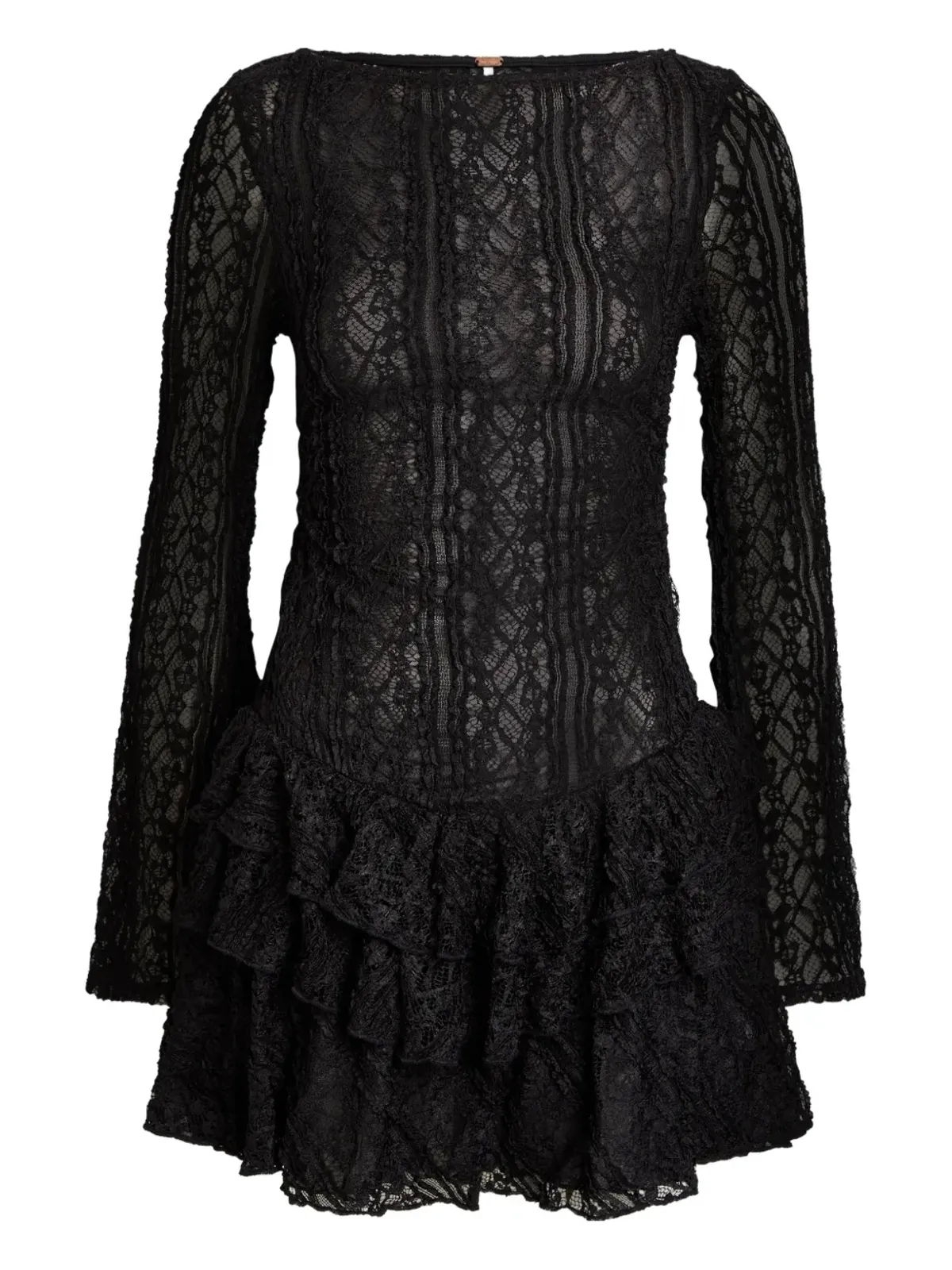 Free People フリルレースのミニドレス - 画像1