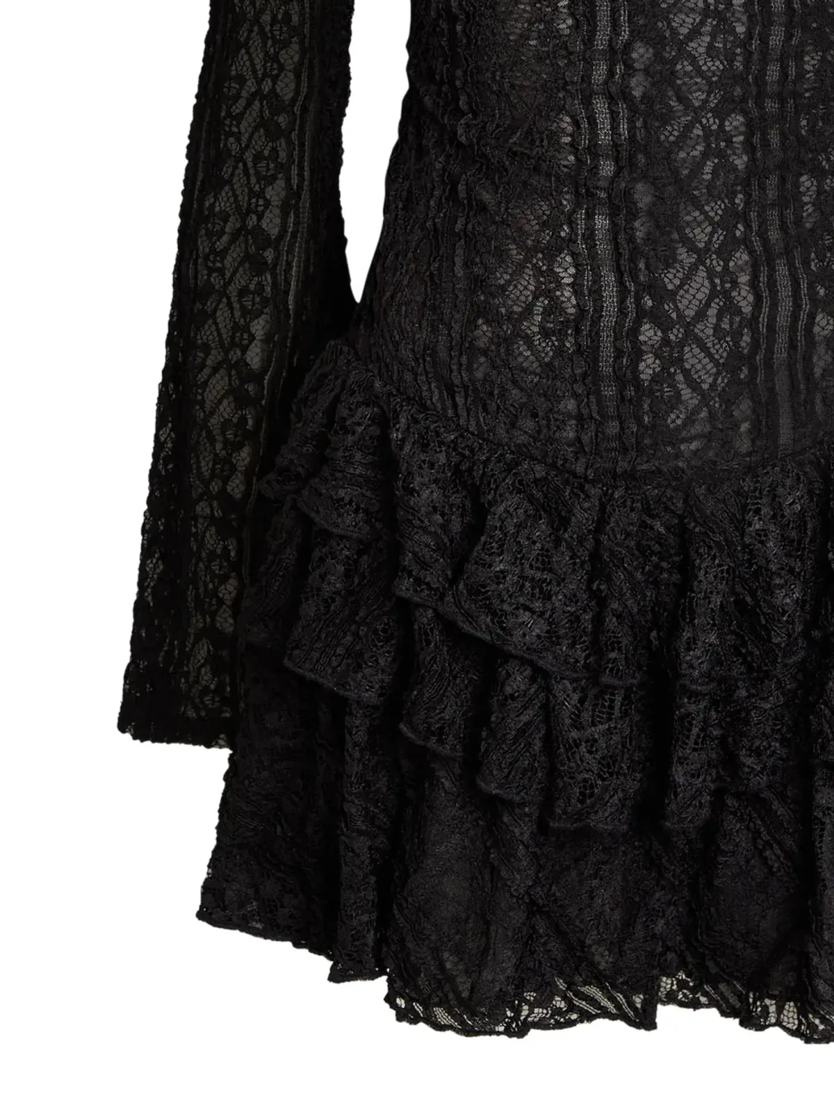 Free People フリルレースのミニドレス - 画像2