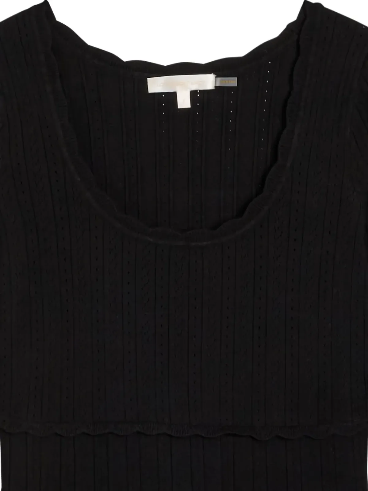 LoveShackFancy scalloped tiered dress - Black - 画像2