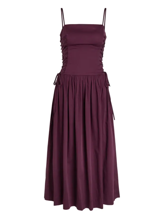 Damson Madder DAMSON MADDER ギャザー入りレースアップドレスの商品画像