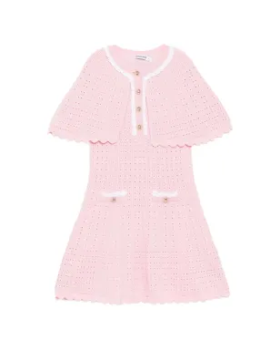 Self-Portrait Kids スカラップヘムニットドレス - サムネイル1