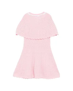 Self-Portrait Kids スカラップヘムニットドレス - サムネイル2