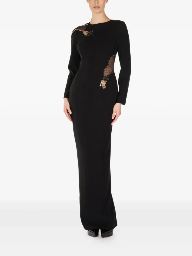 ARAFTU ARAFTU エンベリッシュメントディテール スプリットマキシドレスの商品画像