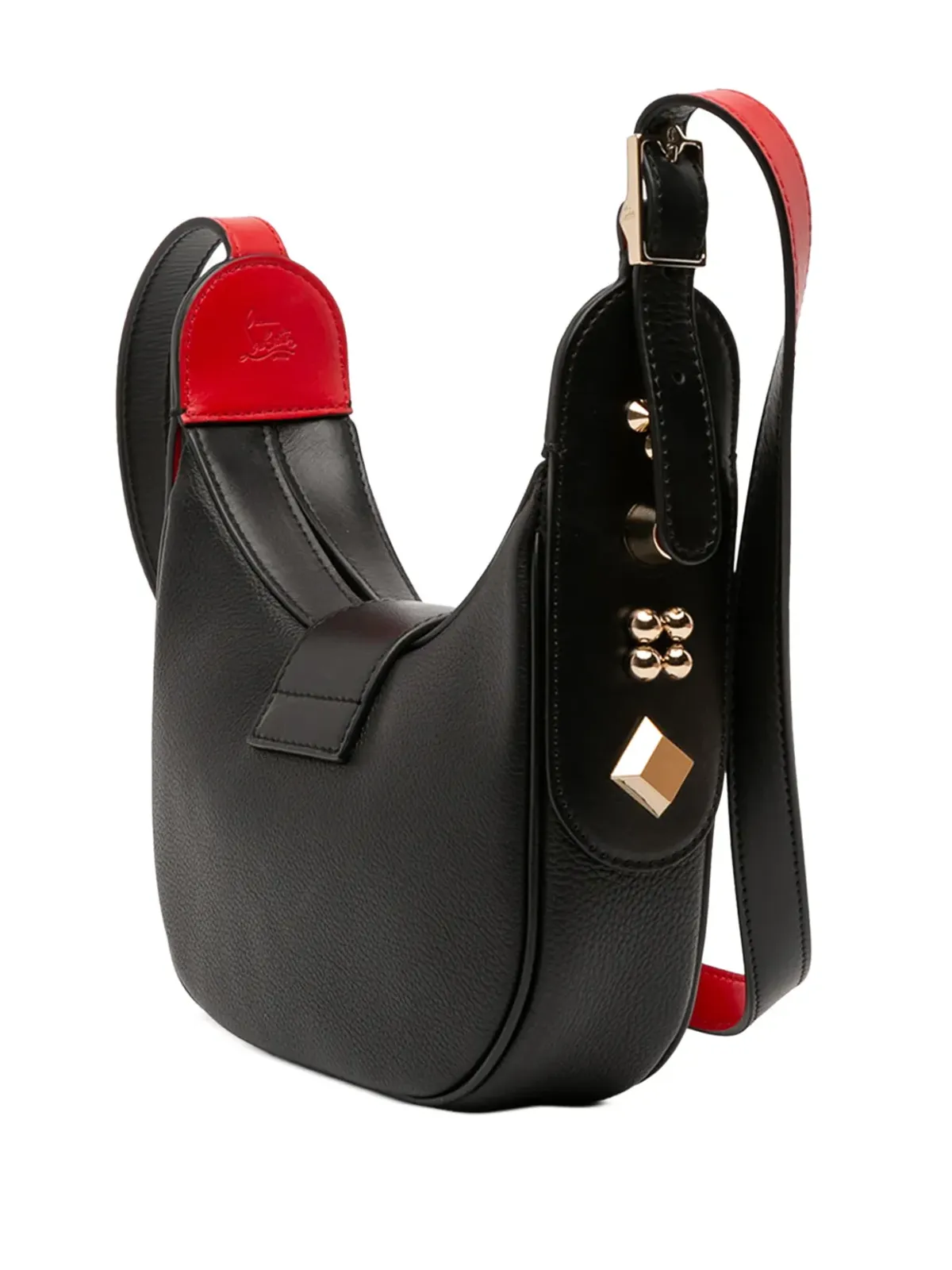 Christian Louboutin Pre-Owned ミニレザー カラスキー クロスボディバッグ - 画像3