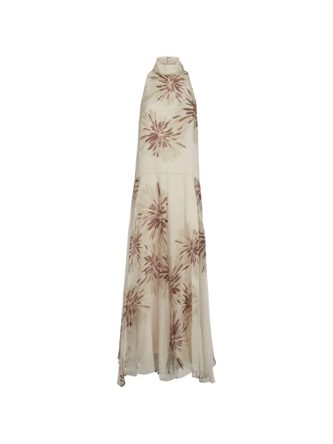 Brunello Cucinelli Brunello Cucinelli ブルームプリント マキシドレスの商品画像