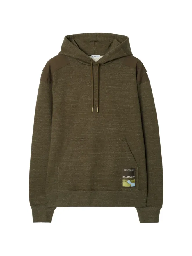 Burberry Burberry ランドスケープラベル コットン フード付きパーカーの商品画像