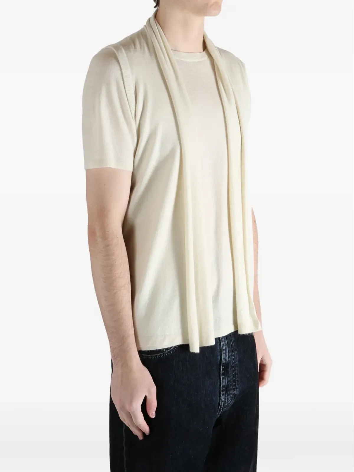 Frenckenberger ショールネック Tシャツ - 画像3
