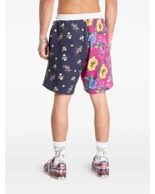PATTA 花柄プリントのパッチワーク トラックショーツ - サムネイル2