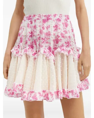 Chio 花柄レーススカート - サムネイル2