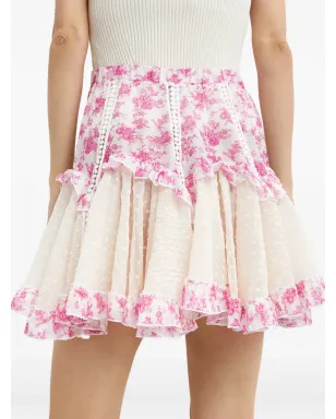 Chio 花柄レーススカート - サムネイル3