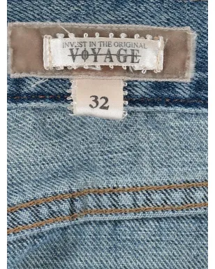 Voyage Et Cie customised embellished jeans - Blue - サムネイル3