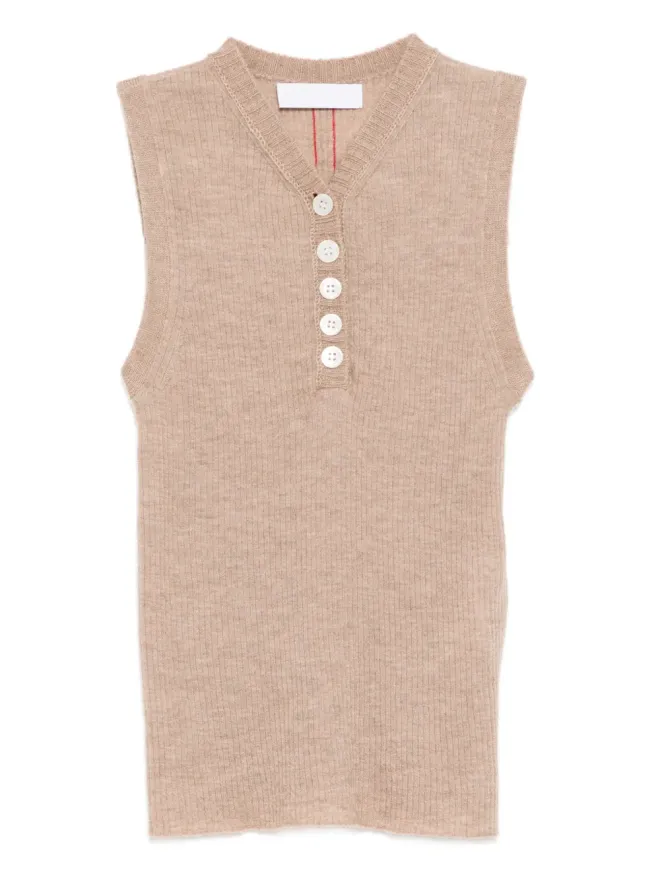 CUDDLEUP CUDDLEUP カシミヤ ボタン留め ベストの商品画像
