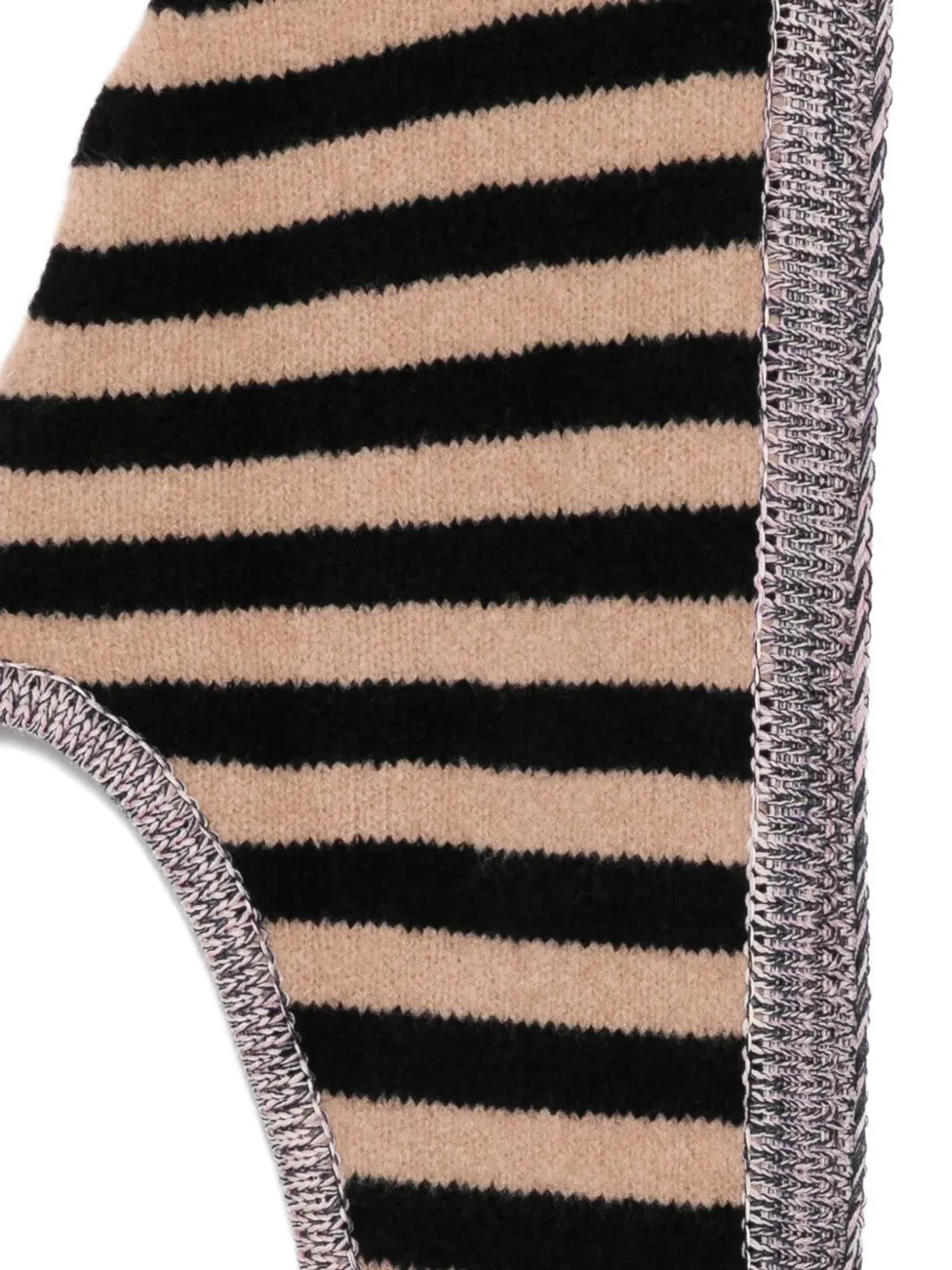 YANYAN KNITS ストライプスカーフ - 画像3