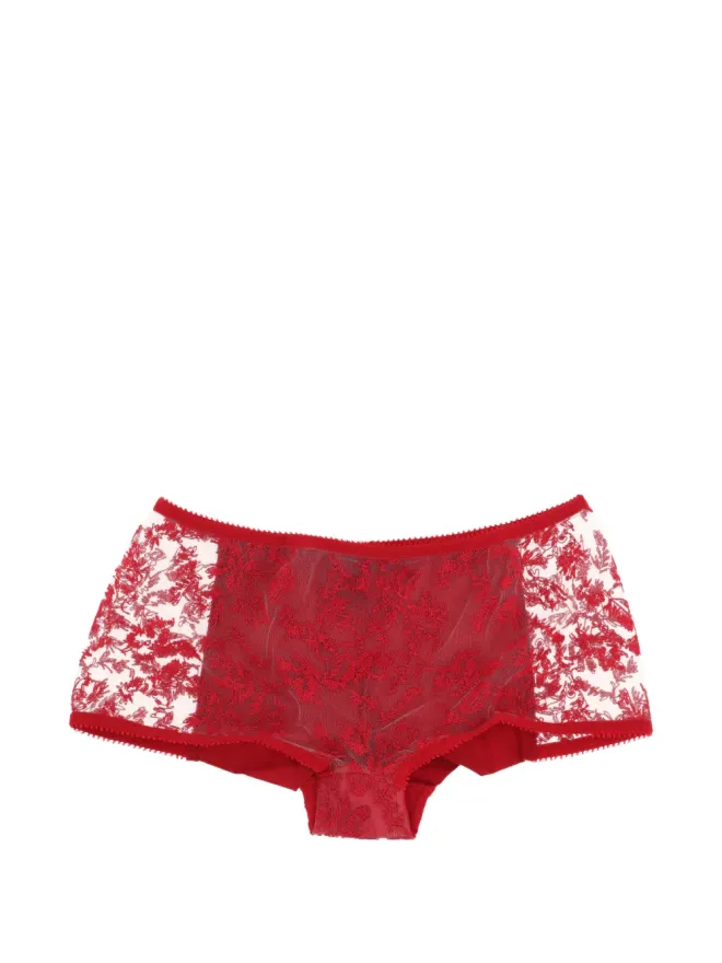 La Perla La Perla floral-lace brief - Redの商品画像