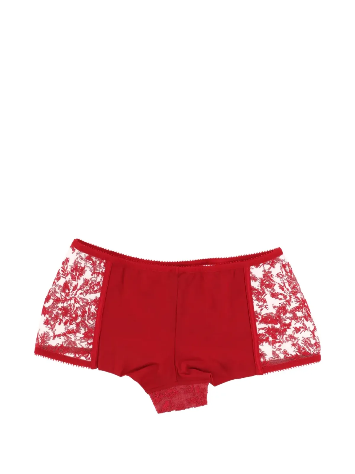 La Perla floral-lace brief - Red - 画像2