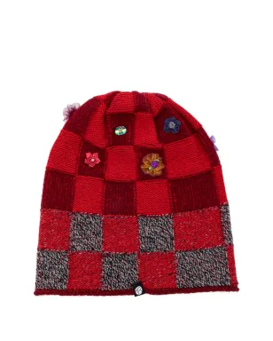 YANYAN KNITS チェック柄ビーニー - サムネイル2
