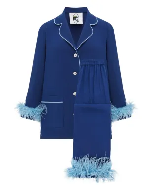 Sleeper detachable-feather pajama set - Blue - サムネイル1