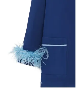 Sleeper detachable-feather pajama set - Blue - サムネイル2