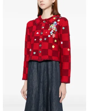 YANYAN KNITS 縮んだワークカーディガン - サムネイル3