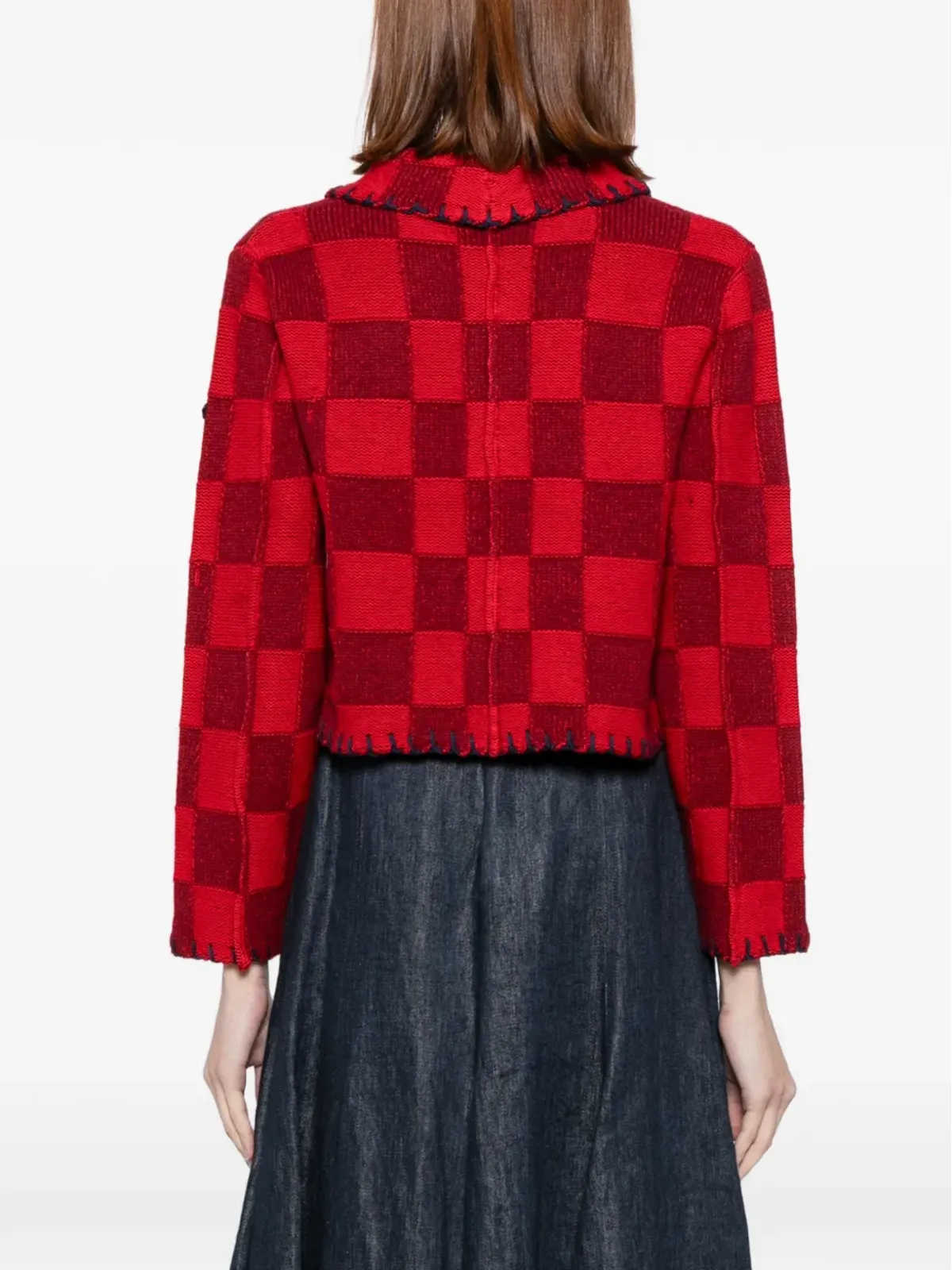 YANYAN KNITS 縮んだワークカーディガン - 画像4