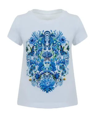 Lapin House 花柄プリントTシャツ - サムネイル1
