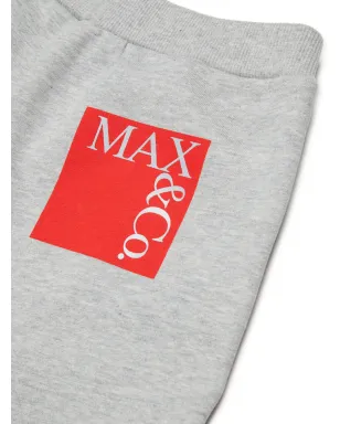MAX&Co. Kids グレーのロゴ入りエラスティックウエストショーツ - サムネイル3