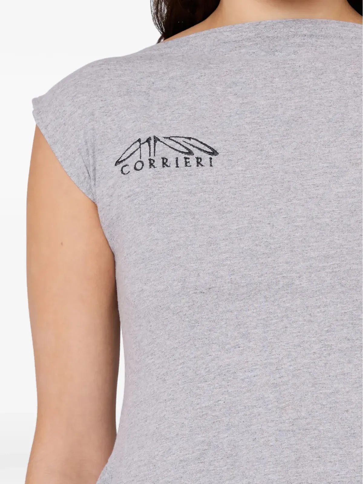 Gina Corrieri ロゴプリントTシャツ - グレー - 画像4