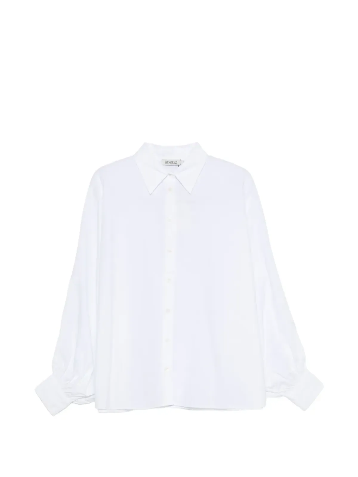 SoSUE Antonia cuffed-sleeve buttoned shirt - White - 画像1