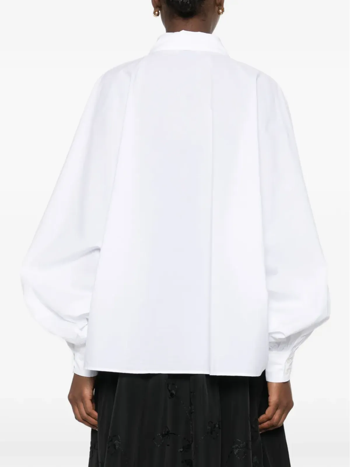 SoSUE Antonia cuffed-sleeve buttoned shirt - White - 画像4