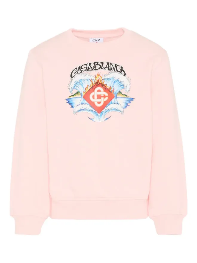 CASABLANCA KIDS CASABLANCA KIDS グラフィックプリント クルーネック スウェットシャツの商品画像
