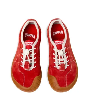 Camper Kids Peu Path nubuck lace-up sneakers - Red - サムネイル4
