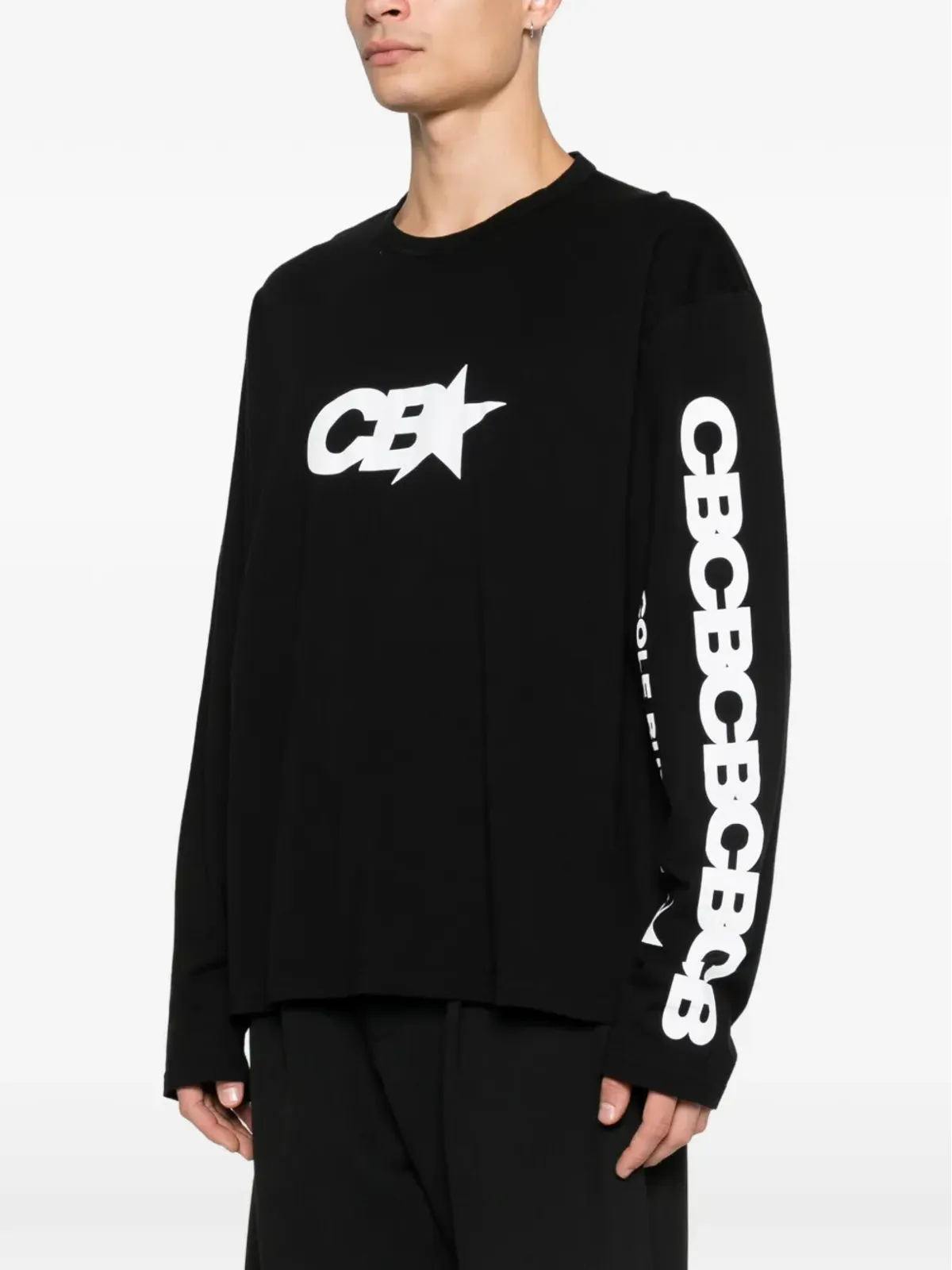 COLE BUXTON ロングスリーブTシャツ ブラック - 画像3