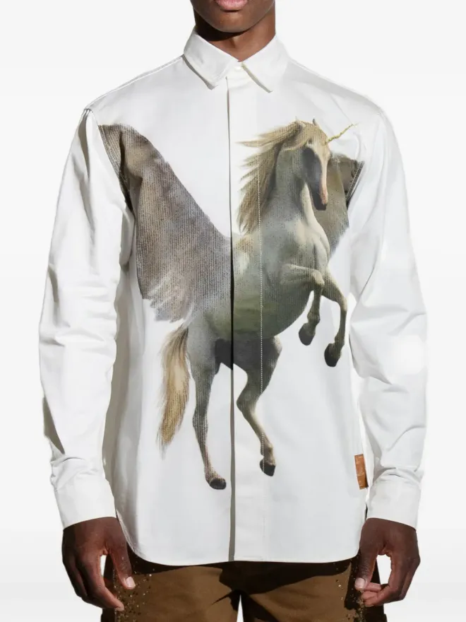 GARCIAS GARCIAS ペガサス柄シャツ - Whiteの商品画像