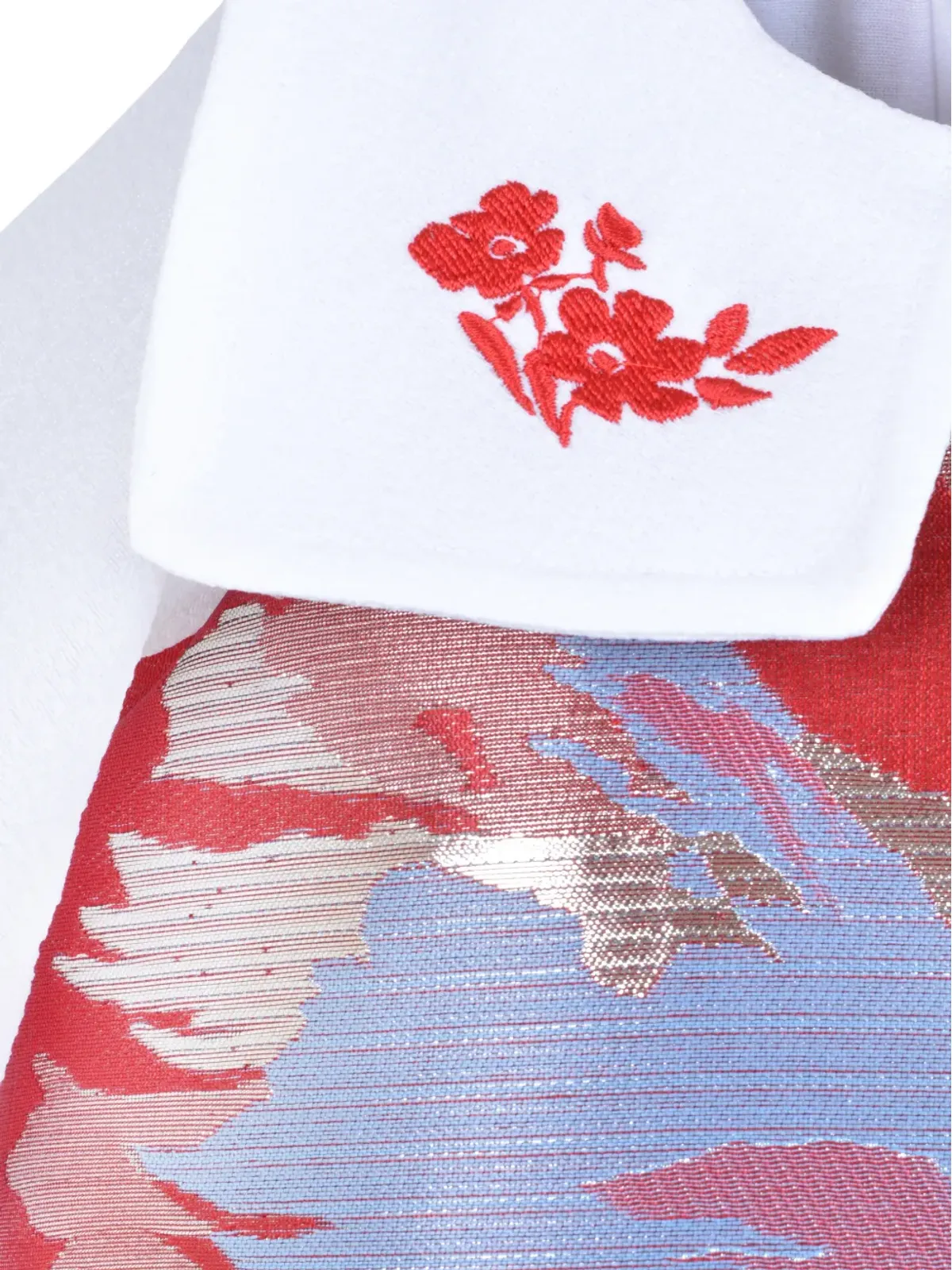Hucklebones London 花柄刺繍のシフトドレス - 画像4