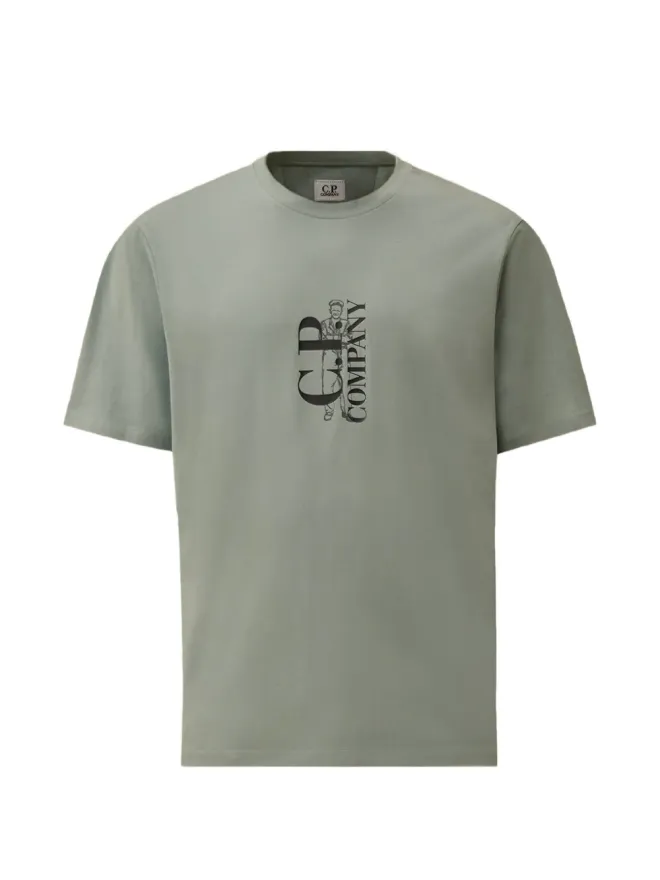 C.P. Company C.P. Company グラフィックプリント コットン Tシャツ ブルーの商品画像