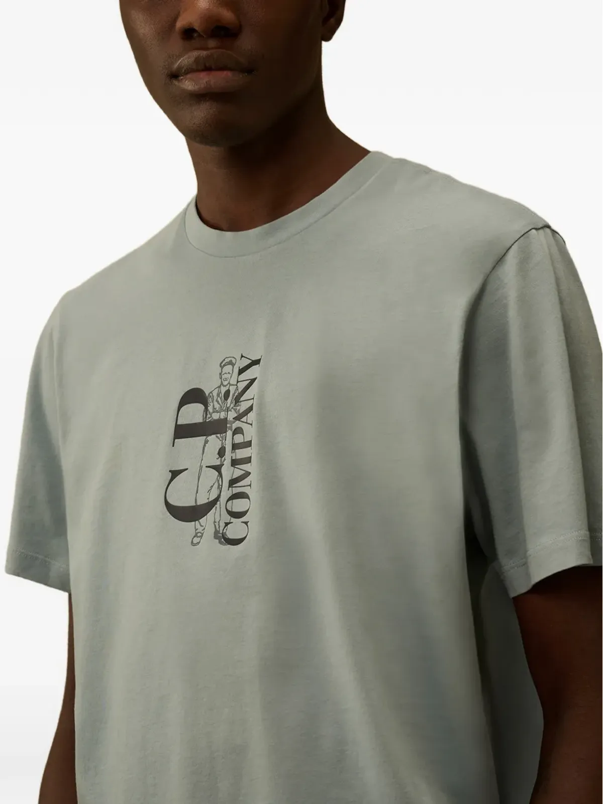 C.P. Company グラフィックプリント コットン Tシャツ ブルー - 画像5